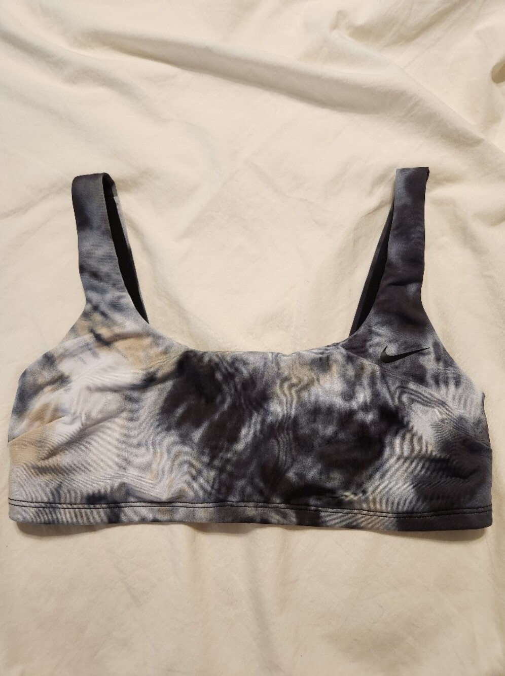 Nike Swim Sports Bra/Bralette Size Small Black Tie Dye